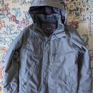 Patagonia Wanaka Waterproof Gray Hooded Winter Coat